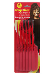 Shine 'n Jam Magic Fingers Parting & Styling Combs 6pk