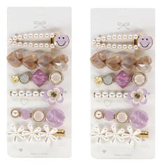 Assorted Hairclips W/ Stone
