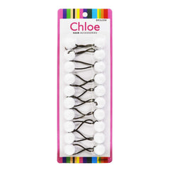 Chloe Hair Baubles - White #BR2620W