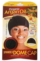 Magic Collection Organic Argan Oil Spandex Dome Cap #3016BLA Black