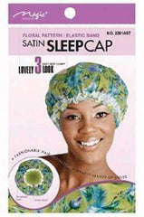 Magic Collection Floral Satin Sleep Cap #2261