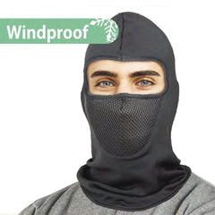 Windproof Thermal Polar Fleece Face Mask - Black