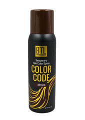 BTL Color Code Temporary Hair Color Spray - Brown