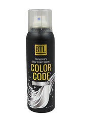 BTL Color Code Temporary Hair Color Spray - Glitter Silver