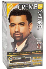 Creme Of Nature Men's Hair, Mustache & Beard Color - 4.0 Rich Black
