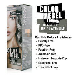 Color Rebel London Semi-Permanent Conditioning Hair Toner - Be Platinum