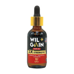 EBIN Wil+Gain 3X Strength Hair Oil - Soothing & Stimulating w/ Peppermint + Rosemary + Lavender Oil