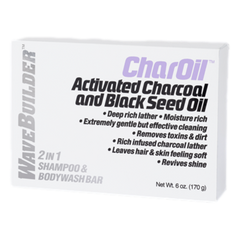 WaveBuilder CharOil 2 In 1 Shampoo & Body Wash Bar