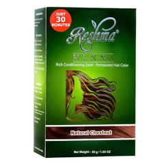 Reshma 30 Minute Henna Semi Permanent Hair Color - Natural Chestnut