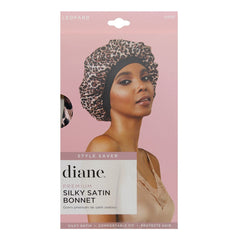 Diane Premium Silky Satin Bonnet - Leopard