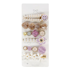 Assorted Hairclips W/ Stone