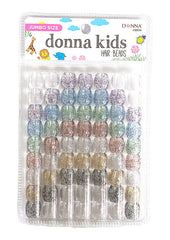 Donna Kids Jumbo Hair Beads - Assorted Glitter #5834