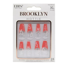 EBIN Press-On Nails Brooklyn Hottie #N3DB002 X-Long