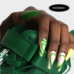 EBIN Press-On Nails Brooklyn Hottie #N3DB001 X-Long