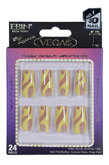 EBIN Press-On Nails What Happens in Vegas - It's Lit #N3DV001 Long
