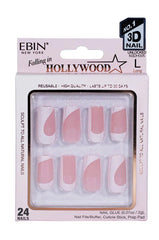 EBIN Press-On Nails Falling in Hollywood - Unlocked #NN3DH005 Long