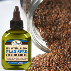 Difeel Premium Natural Hair Oil - Flax Seed