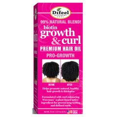 Difeel Biotin Growth & Curl Premium Hair Oil 2.5oz