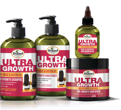 Difeel Ultra Growth Basil & Castor Oil Hair Care Collection