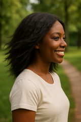 Floria: 100% Human Hair L Part Lace Front Wig