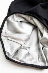 Grace Eleyae Adjustable Slap | Satin-Lined Cap - Black