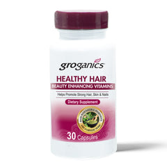 GroGanics Healthy Hair Beauty Enhancing Vitamins 30 Count