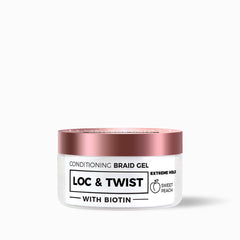Nicka K Loc & Twist Conditioning Braid Gel 5.07oz - Sweet Peach