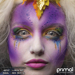 PRIMAL ® Hypnotized - Black & White Colored Contact lenses