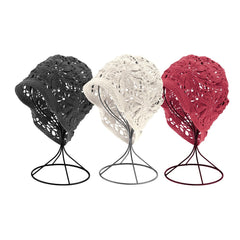 Handmade Fashion Floral Crochet Bucket Hat