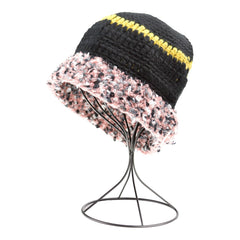 Handmade Fashion Trim Bucket Hat - Black