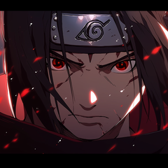 PRIMAL ® Itachi Uchiha Mangekyou Colored Contact Lenses