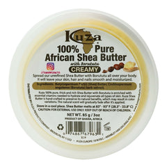 Kuza 100% Pure African Shea Butter Yellow Creamy - 3oz