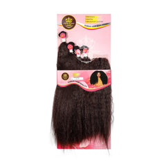 Mary Queen BioProtein™ Kinky Straight 4-Bundle Set with Closure – 20"–24"