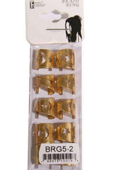 Silver Aluminum Braid Ring Tubes - Moon & Stars