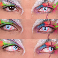 PRIMAL ® Plague - White Mini-Sclera Colored contact Lenses