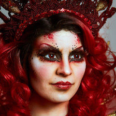 PRIMAL ® Reptilian - Red Colored Contact Lenses