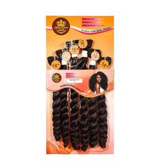 Mary Queen BioProtein™ Romance Curl 6-Bundle Hair Set – 14"–18"