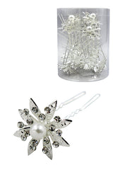 Magic Gold Fashion Hair Pins #6729 Silver