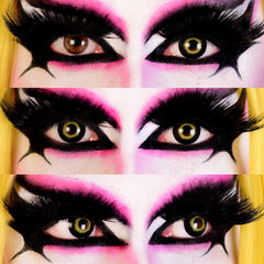 PRIMAL ® Storm - Black & Yellow Colored Contact Lenses
