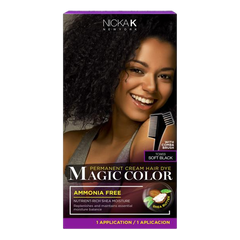 Magic Color Permanent Cream Hair Dye - Soft Black