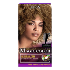 Magic Color Permanent Cream Hair Dye - Light Brown
