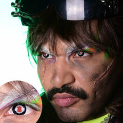 PRIMAL ® Terminator II - Grey & Red Colored Contact Lenses