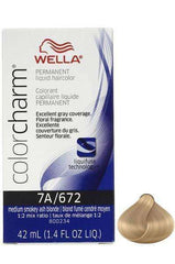 Wella Color Charm Permanent Liquid Hair Color - 7A/672 Dark Smokey Ash Blonde