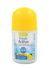Wokali Fresh Active Natural Crystal Rollerball Deodorant - Lemon