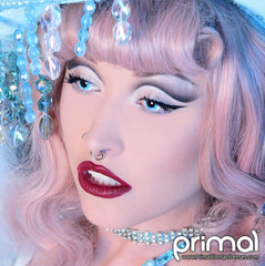 PRIMAL ® Wraith I - White & Blue Colored Contact Lenses
