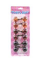 Sweet Kids Hair Baubles - Round #XL17 Crystal Brown Mix