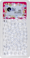 Tara Large Hair Beads - Clear Jumbo Pack #ZQ7910
