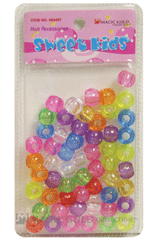 Sweet Kids Medium Hair Beads - Crystal Mix #1636