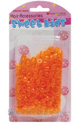 Sweet Kids Hair Beads - Orange Crystal #1977