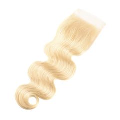 4X4 12A Virgin Lace Closure - Blonde Body Wave